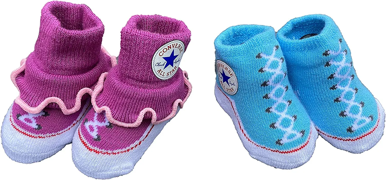 Converse Baby Booties Set for Infant Boys and Girls (0-6 Months)