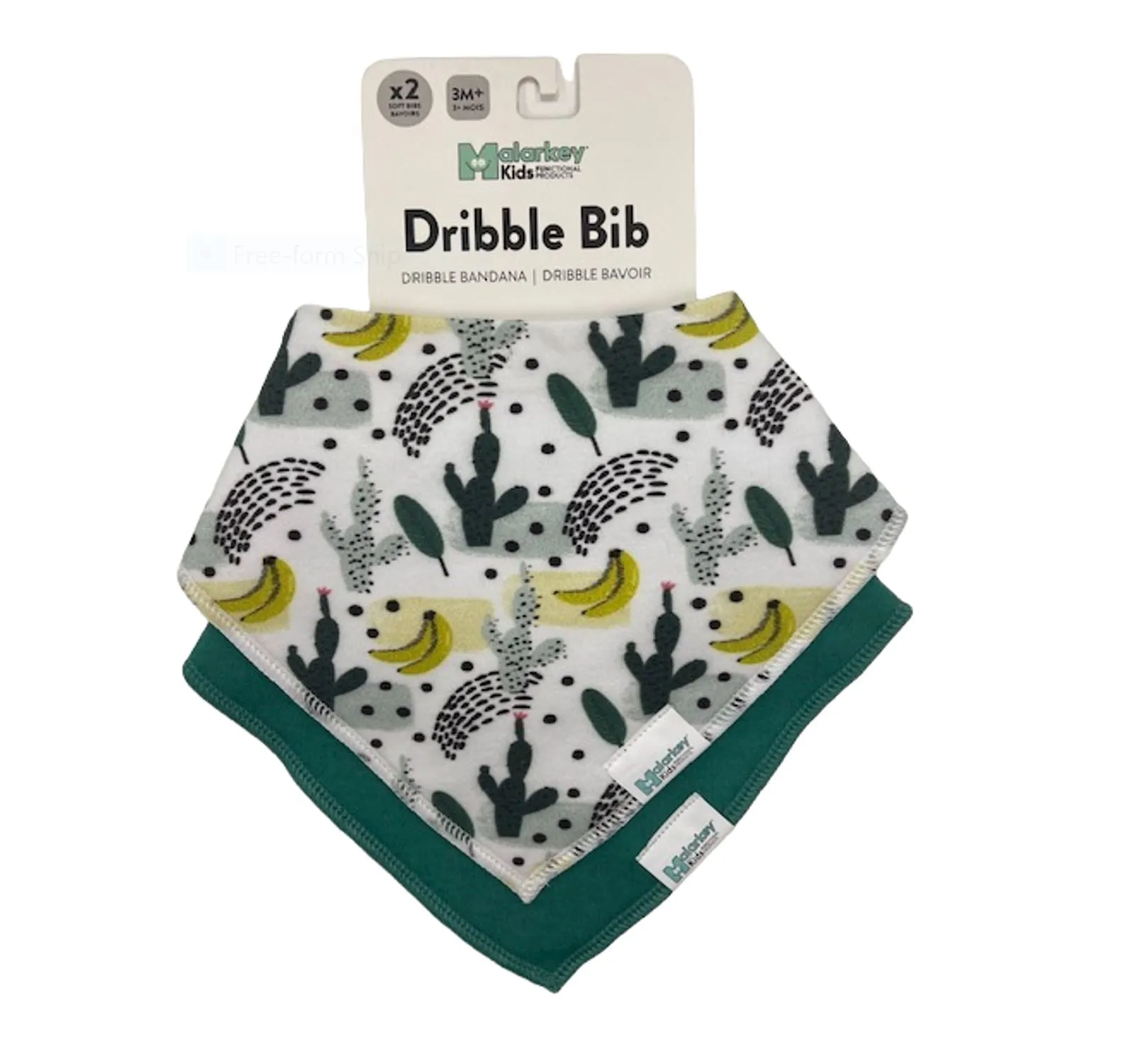 Dribble Bib - Cactus Banana/Green