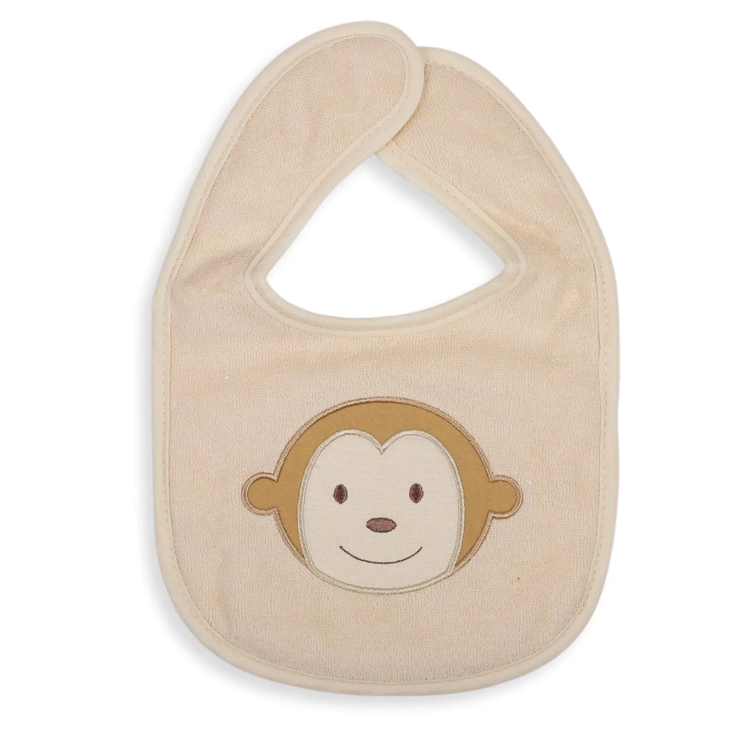 Feeding Bibs Pack Of 3 Roaring Animals White Blue And Beige