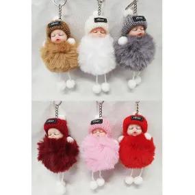 Fluffy Sleeping Baby Keychain - 13cm