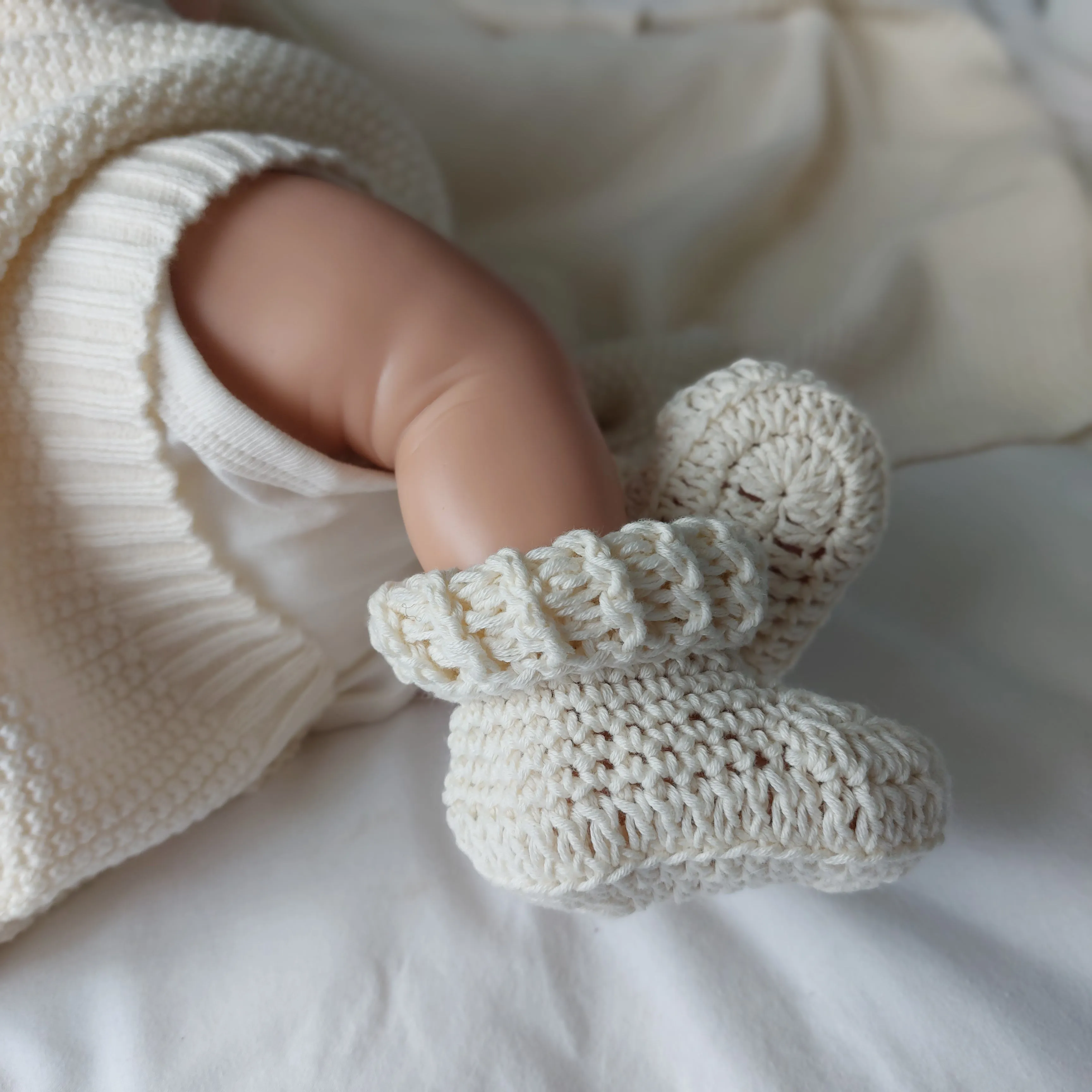 Handknitted Baby Booties