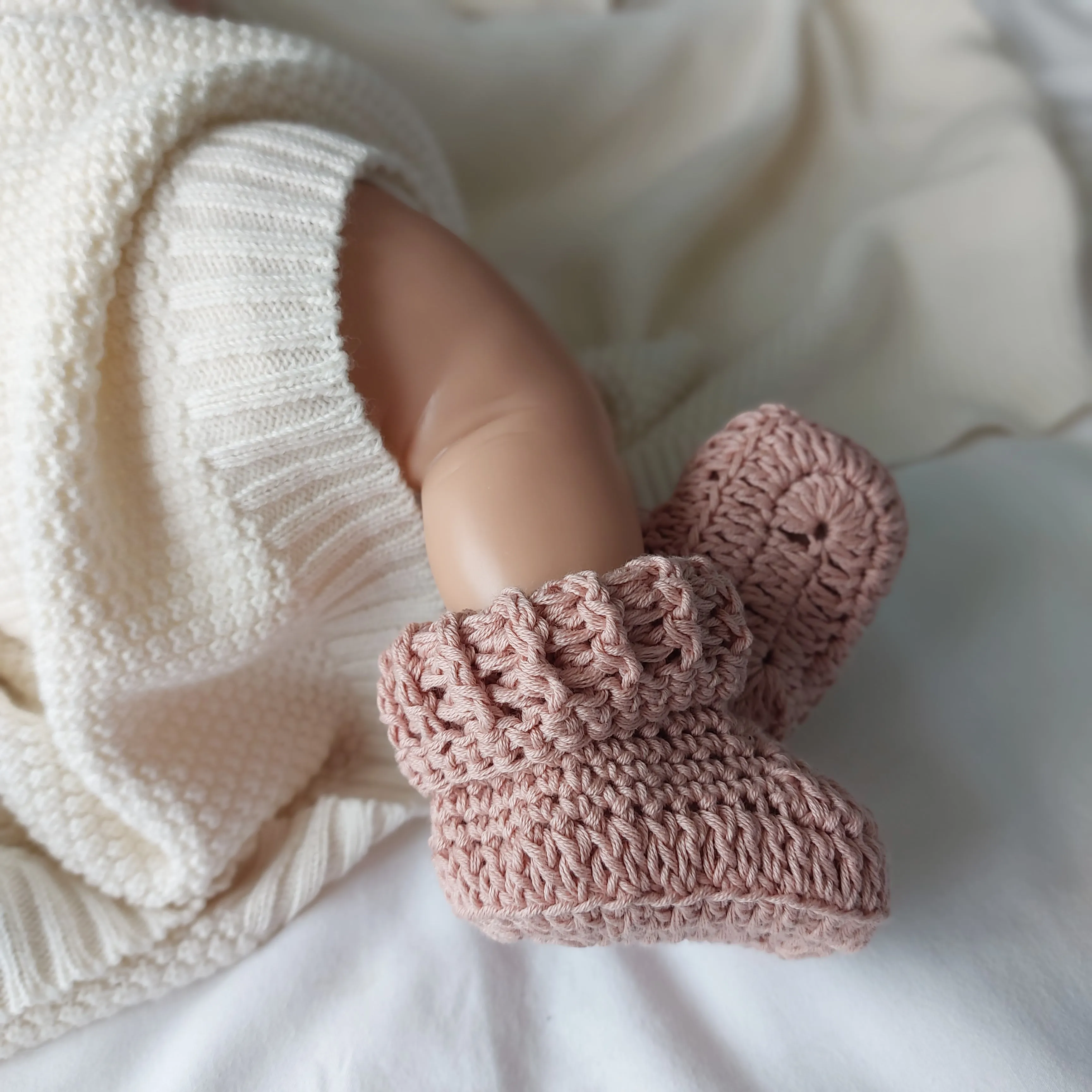 Handknitted Baby Booties
