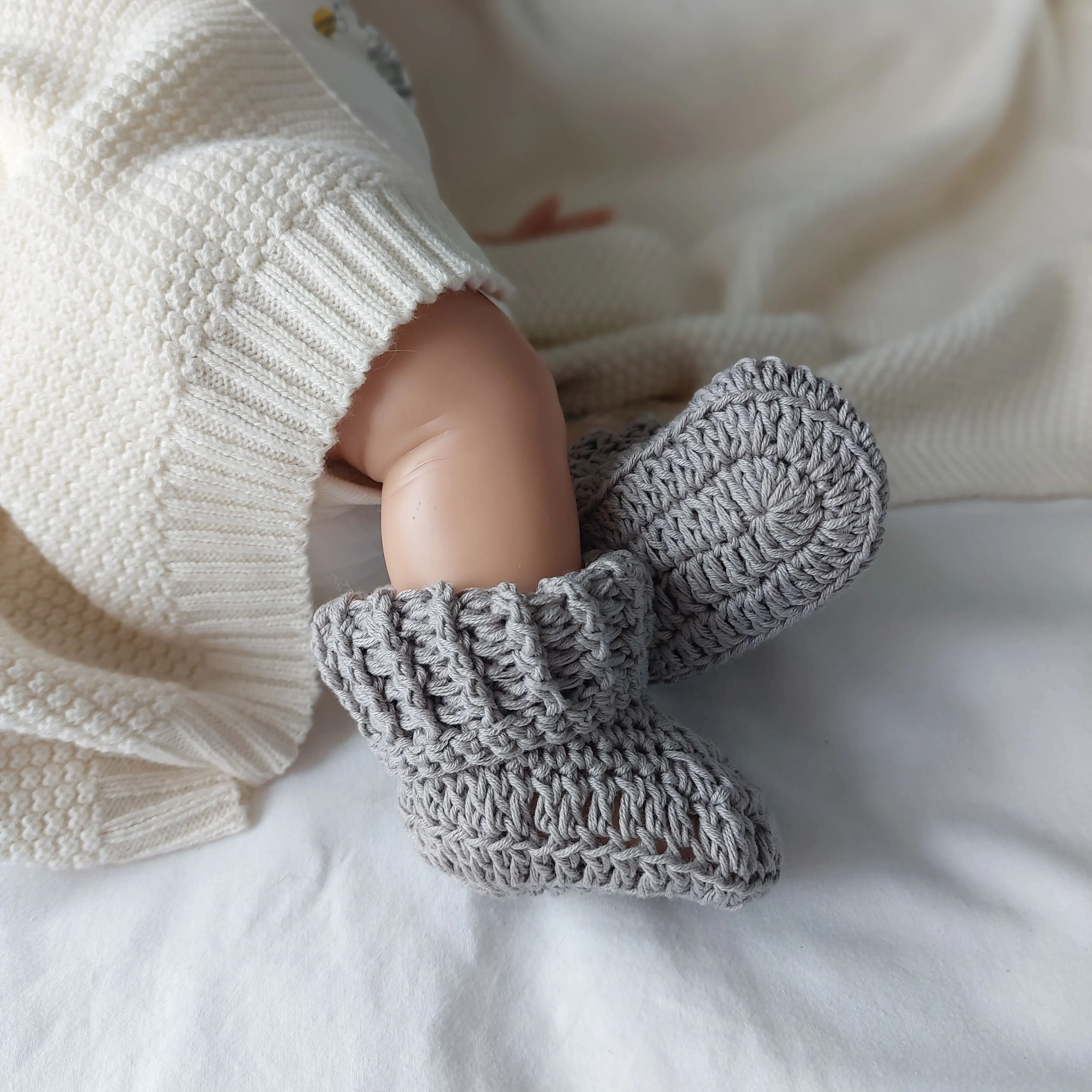 Handknitted Baby Booties
