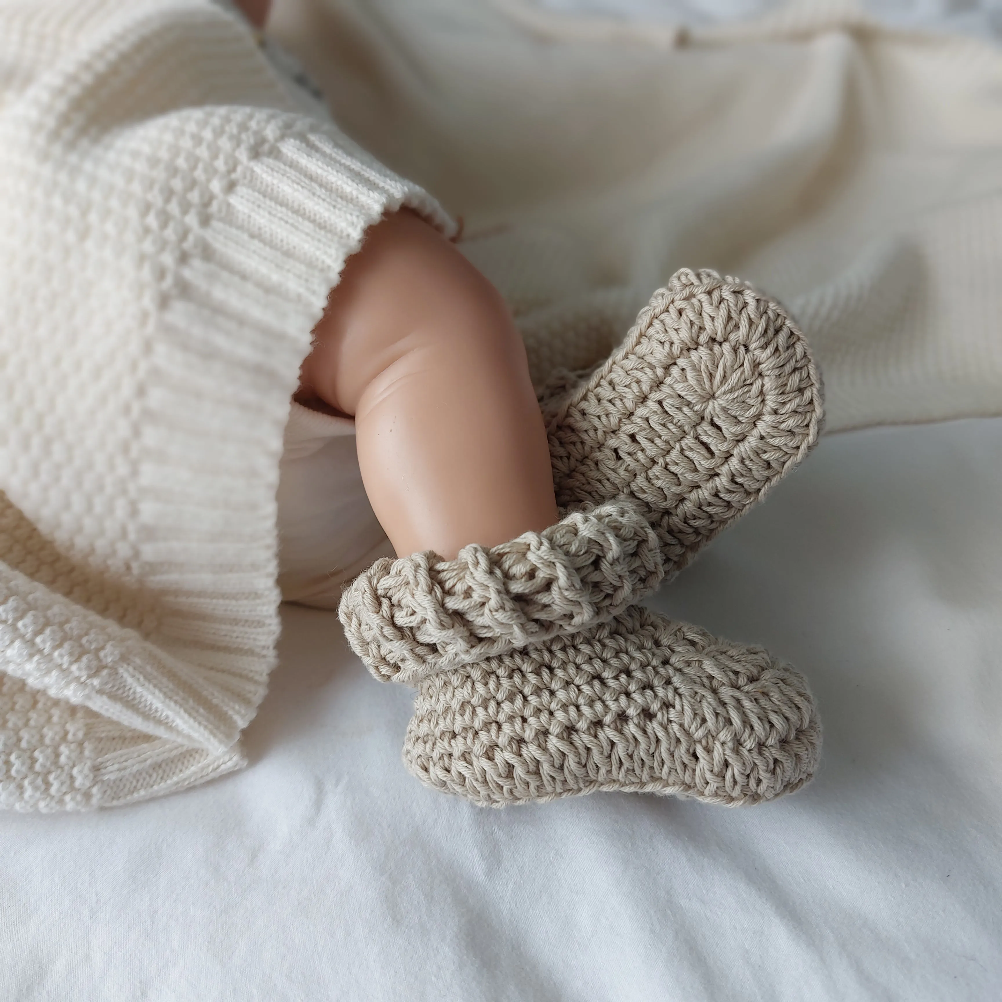 Handknitted Baby Booties