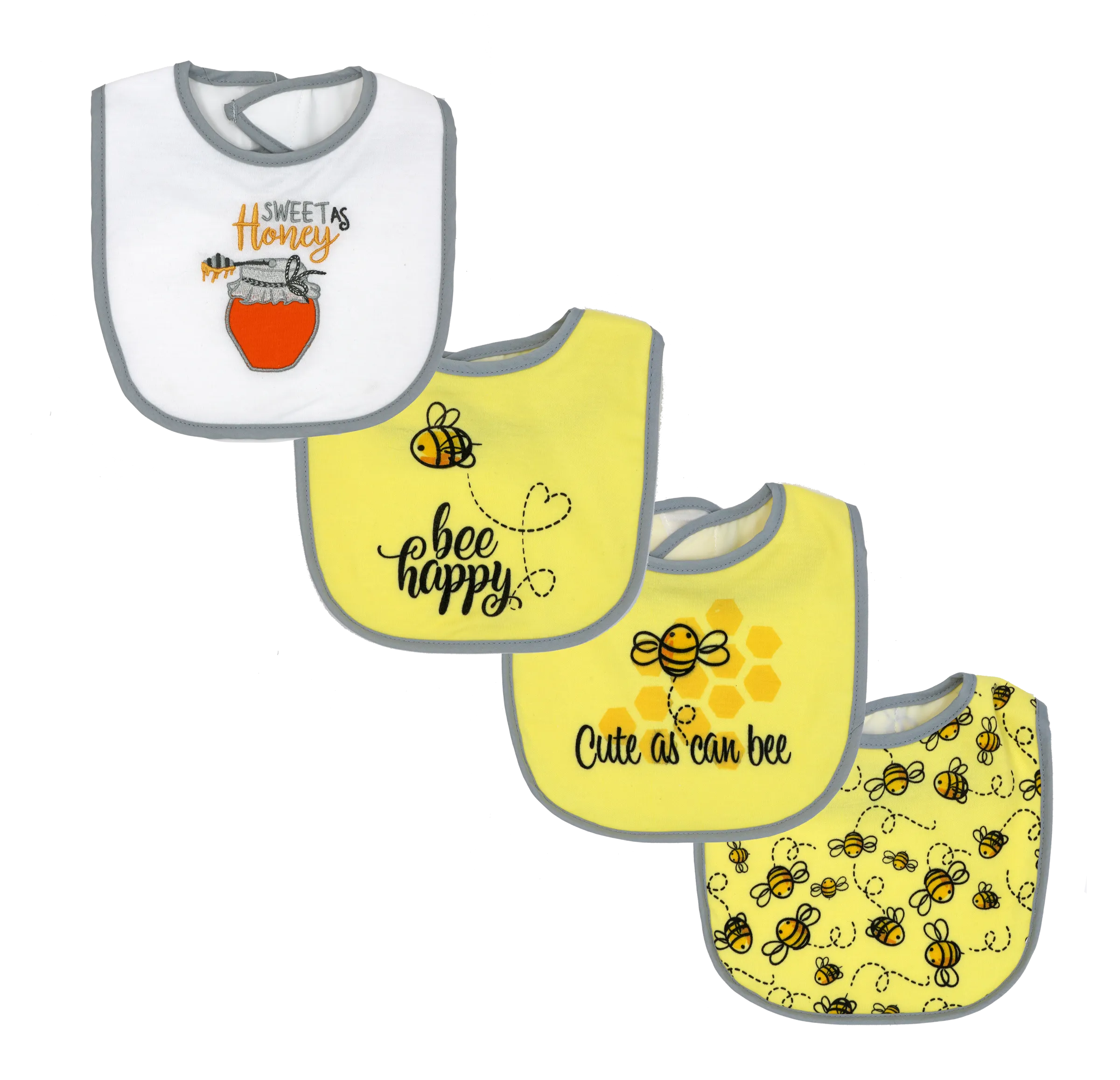 Honey Bee Bib Set