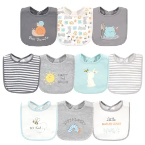 Hudson Baby Cotton Bibs, Best Friends