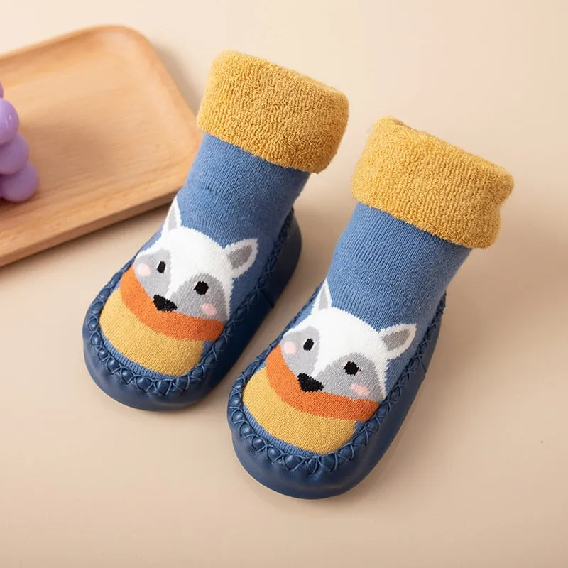 Indoor Baby Socks/ Terry Cotton Baby Girl Socks for 0-3 yrs