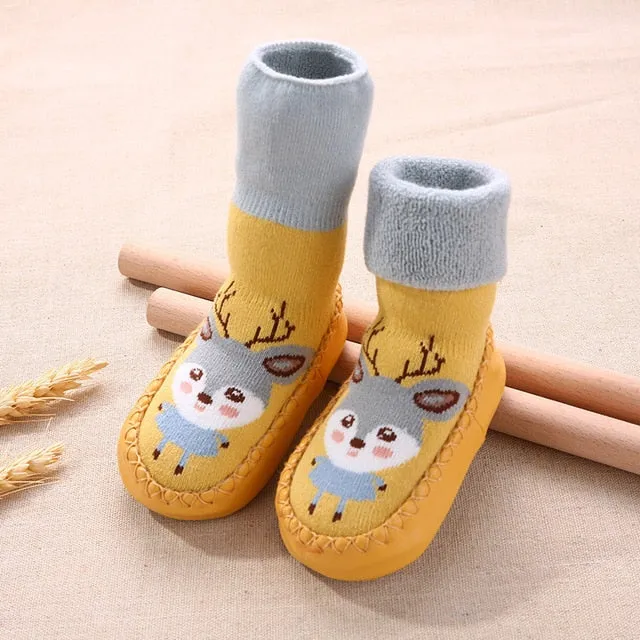 Indoor Baby Socks/ Terry Cotton Baby Girl Socks for 0-3 yrs