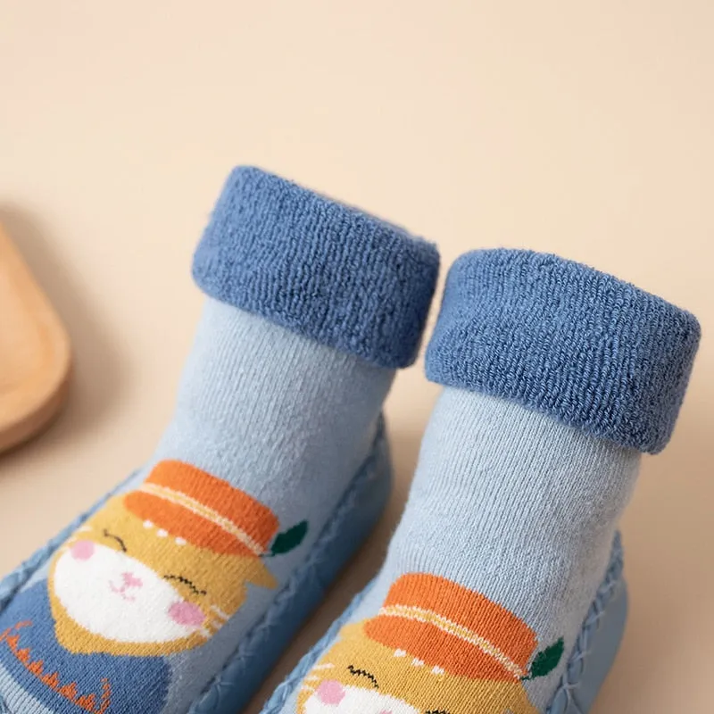 Indoor Baby Socks/ Terry Cotton Baby Girl Socks for 0-3 yrs