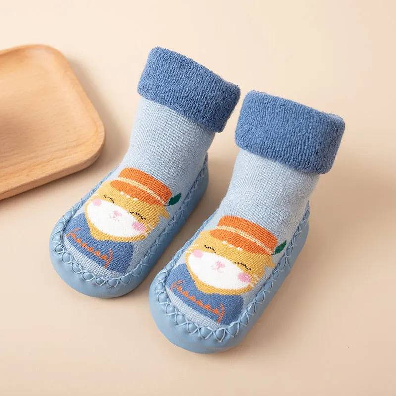 Indoor Baby Socks/ Terry Cotton Baby Girl Socks for 0-3 yrs