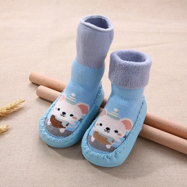 Indoor Baby Socks/ Terry Cotton Baby Girl Socks for 0-3 yrs