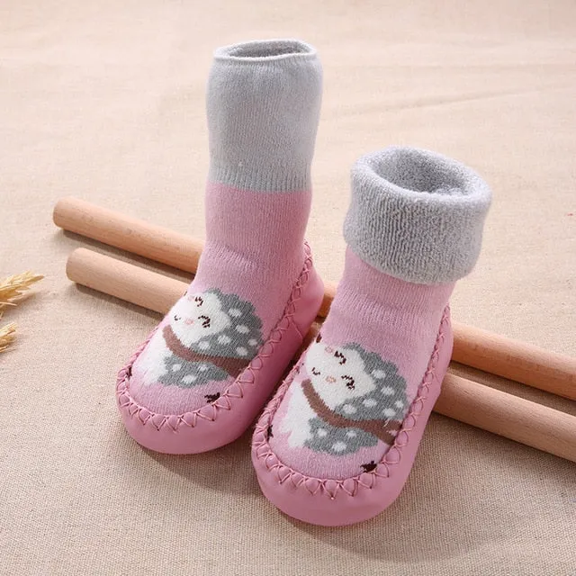 Indoor Baby Socks/ Terry Cotton Baby Girl Socks for 0-3 yrs