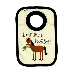LazyOne Eat Like Horse Baby Bib