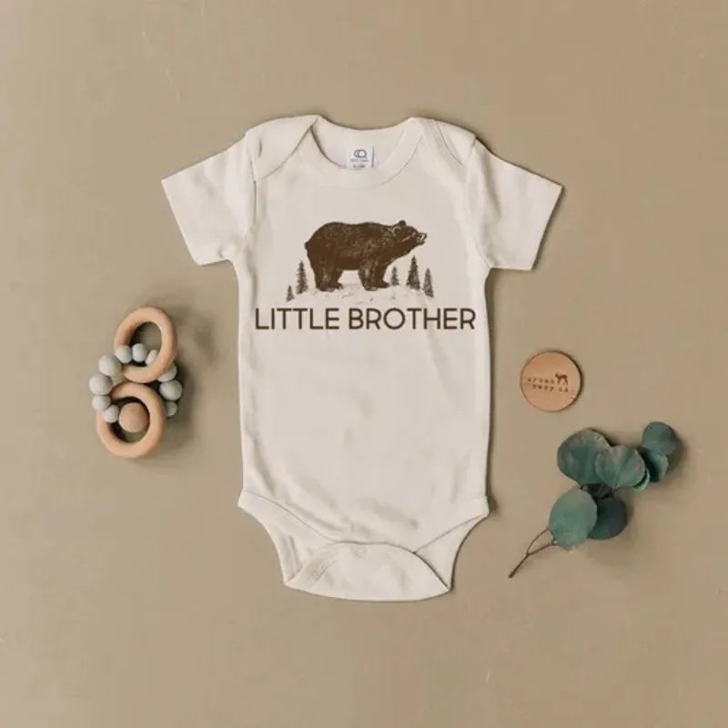 Little Brother Bear Organic Onesie