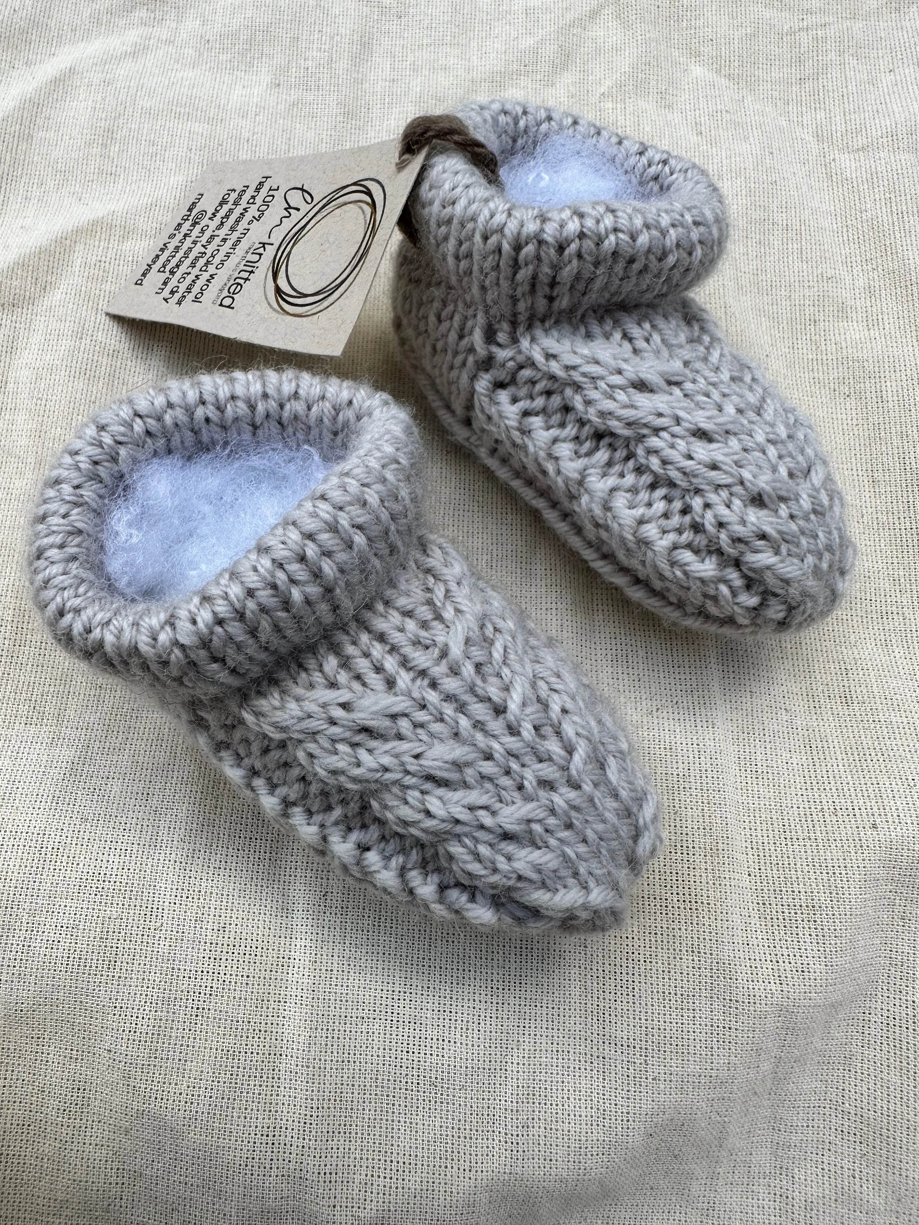 LM Knitted Baby Booties