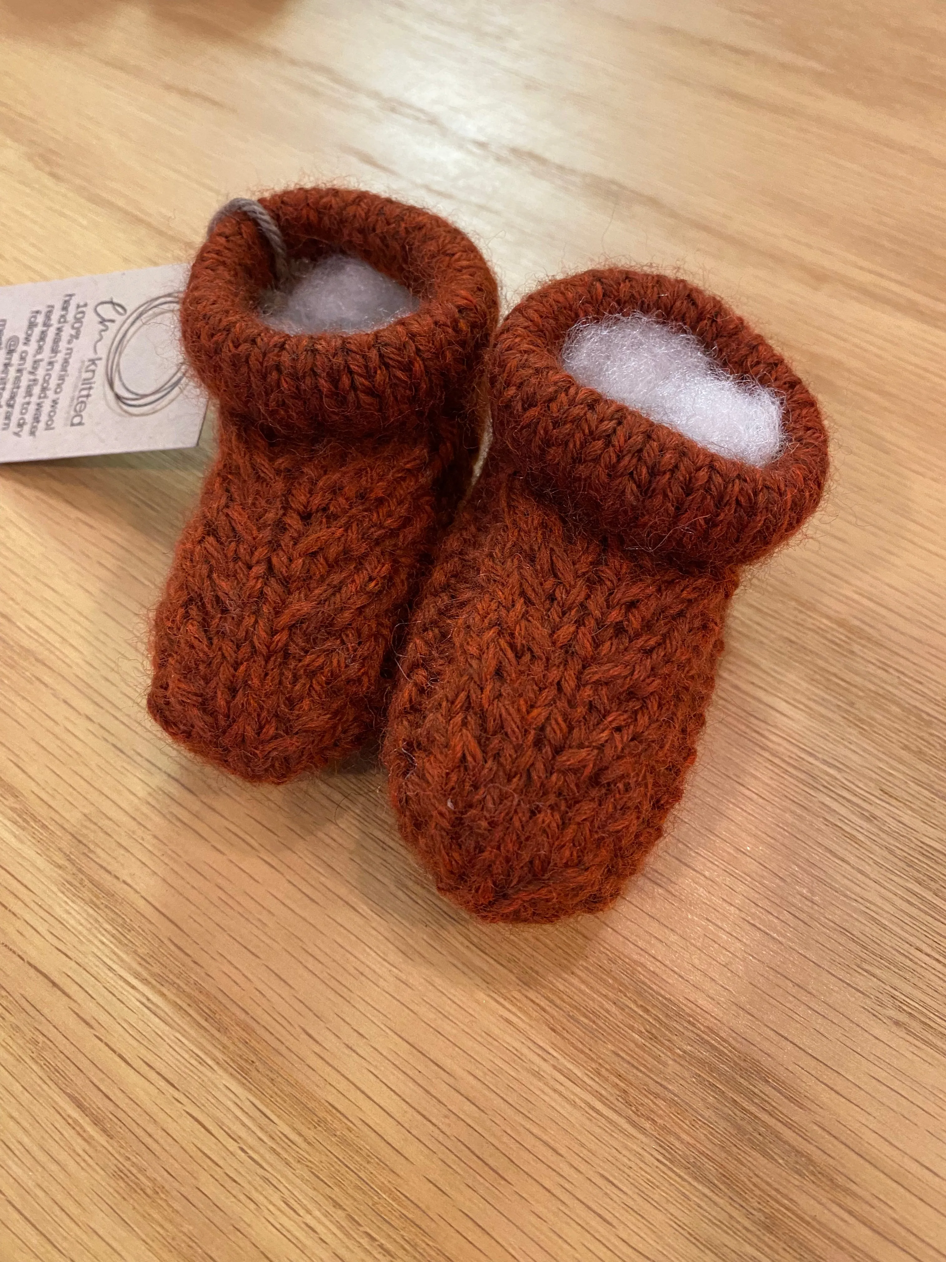 LM Knitted Baby Booties