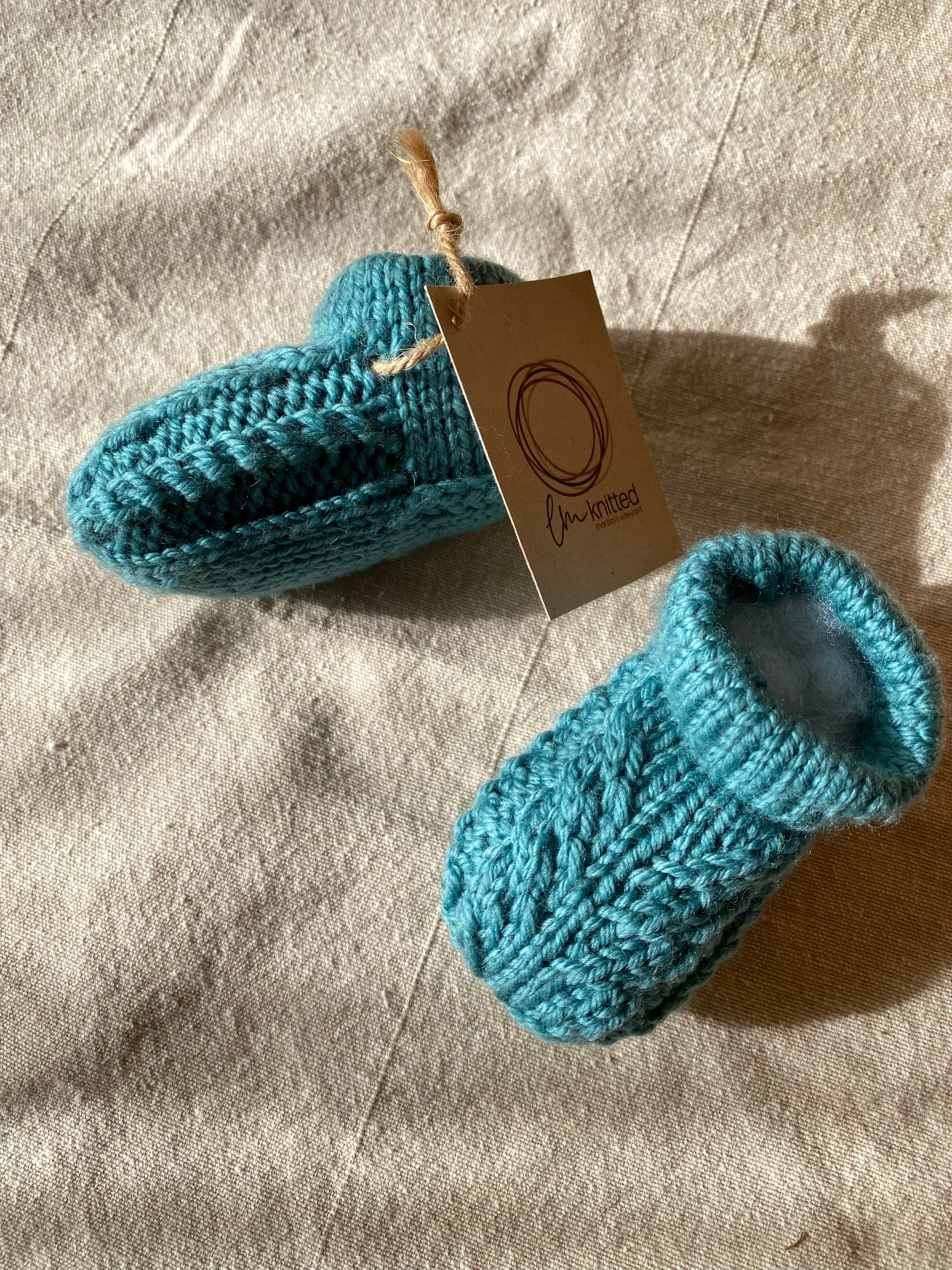 LM Knitted Baby Booties