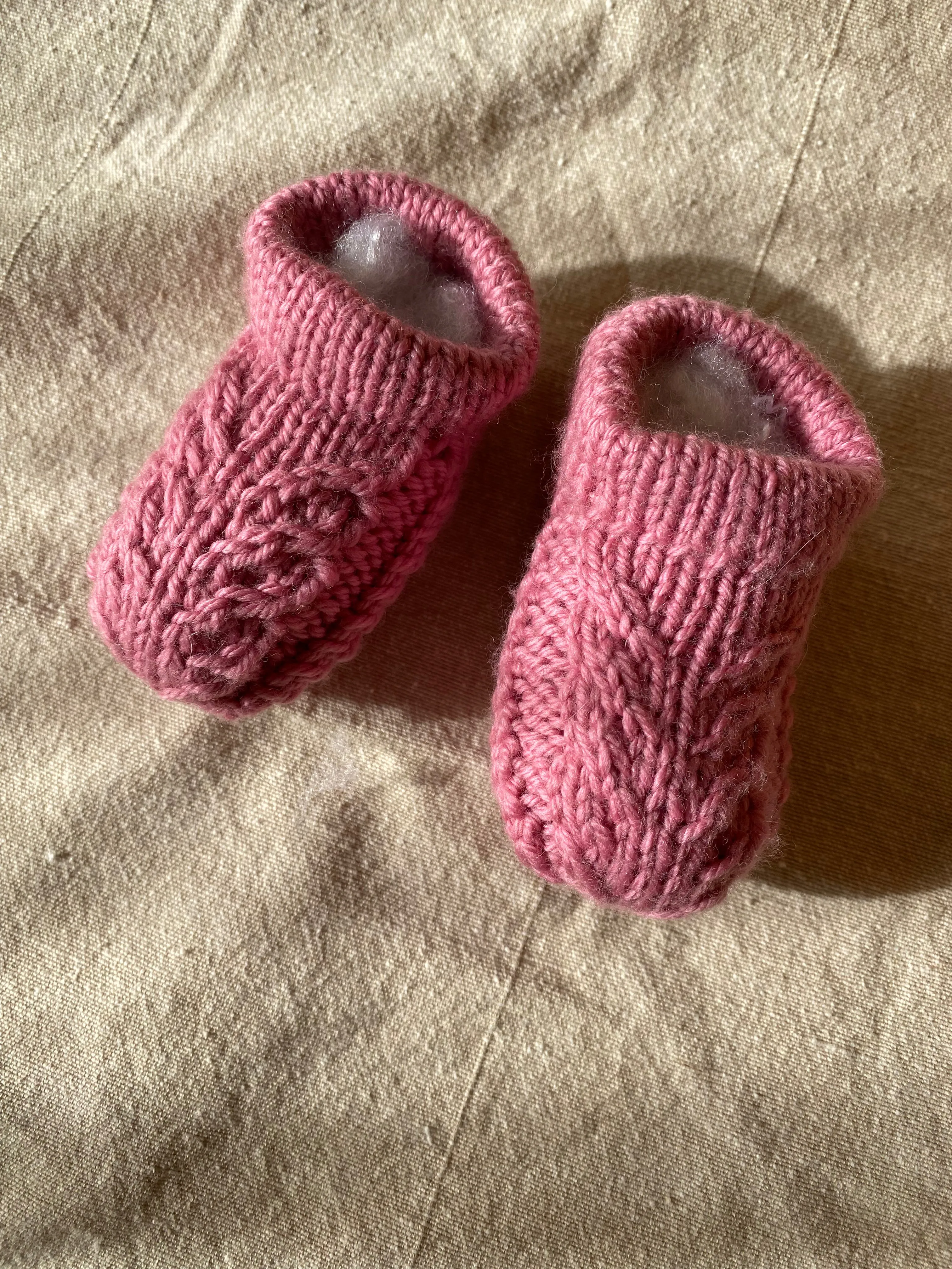 LM Knitted Baby Booties