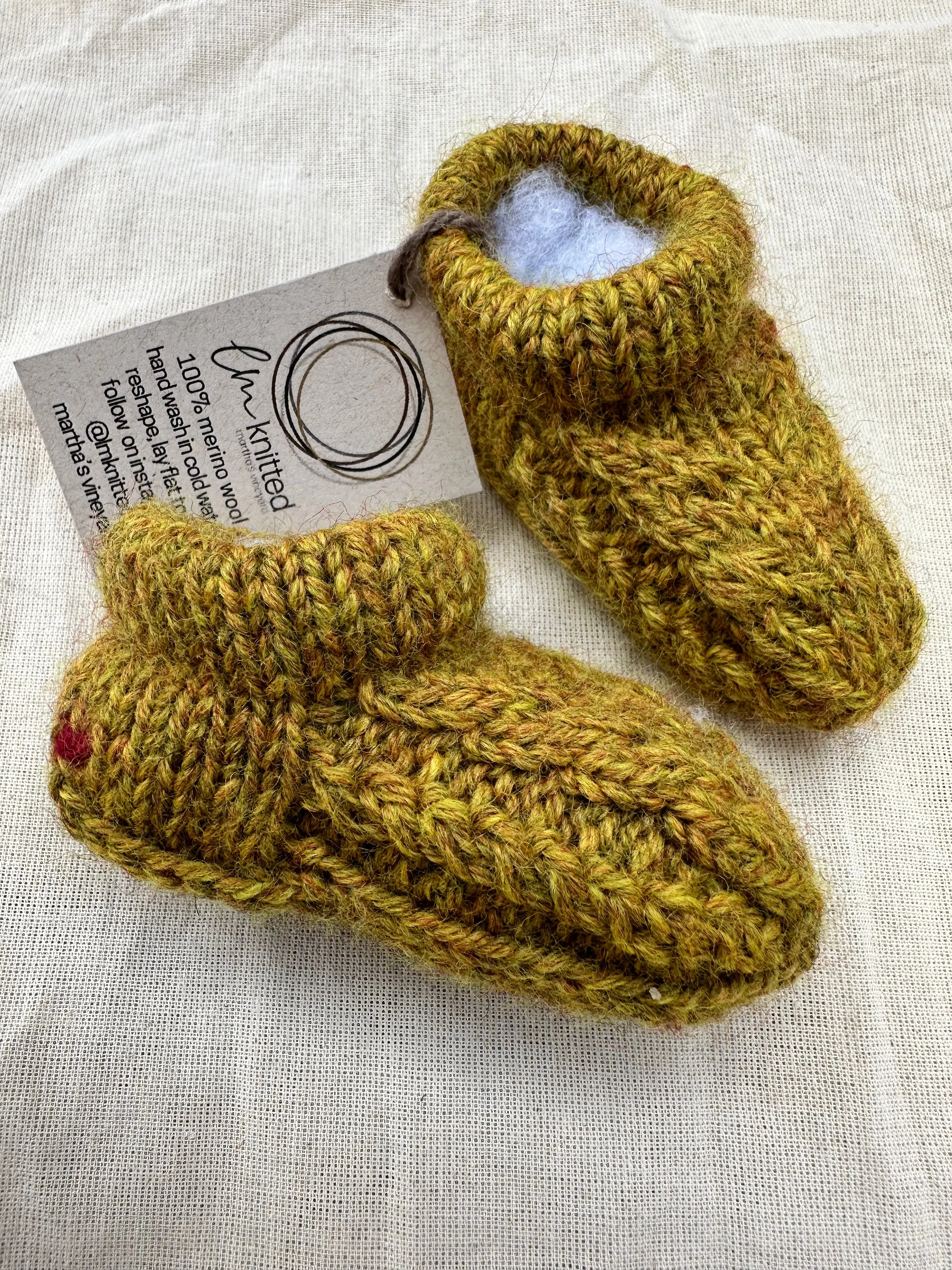 LM Knitted Baby Booties