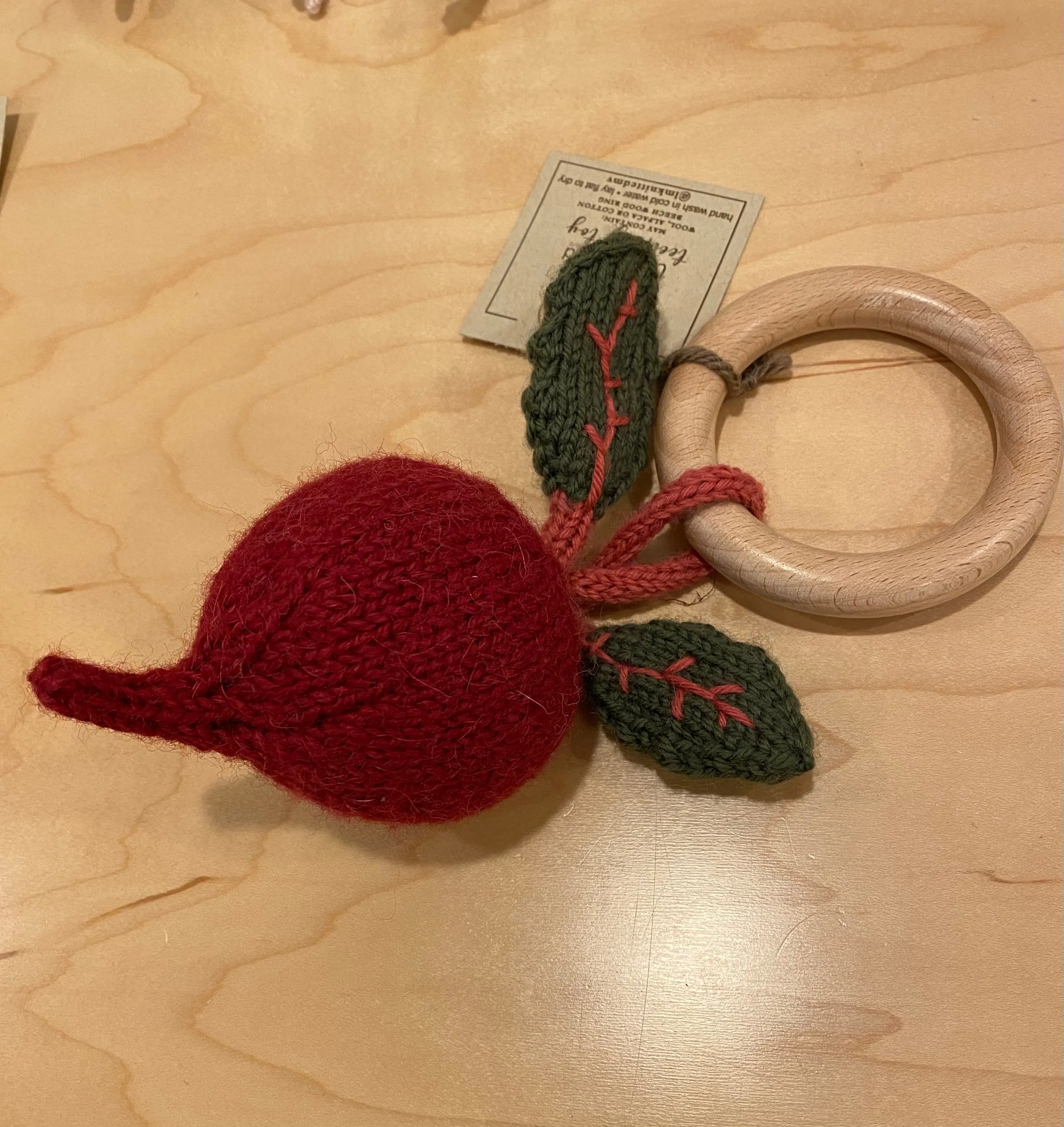LM Knitted Baby Teether
