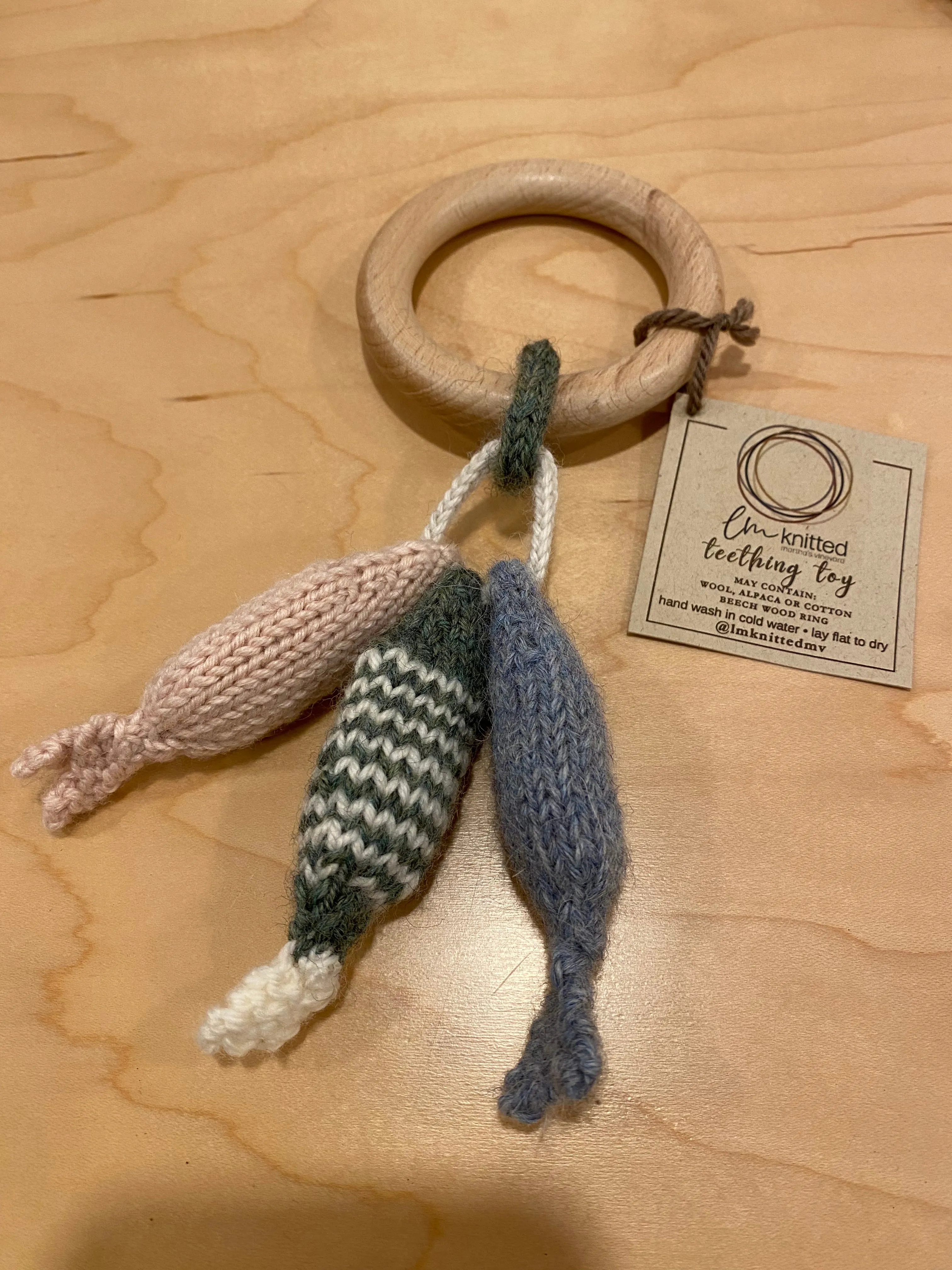 LM Knitted Baby Teether