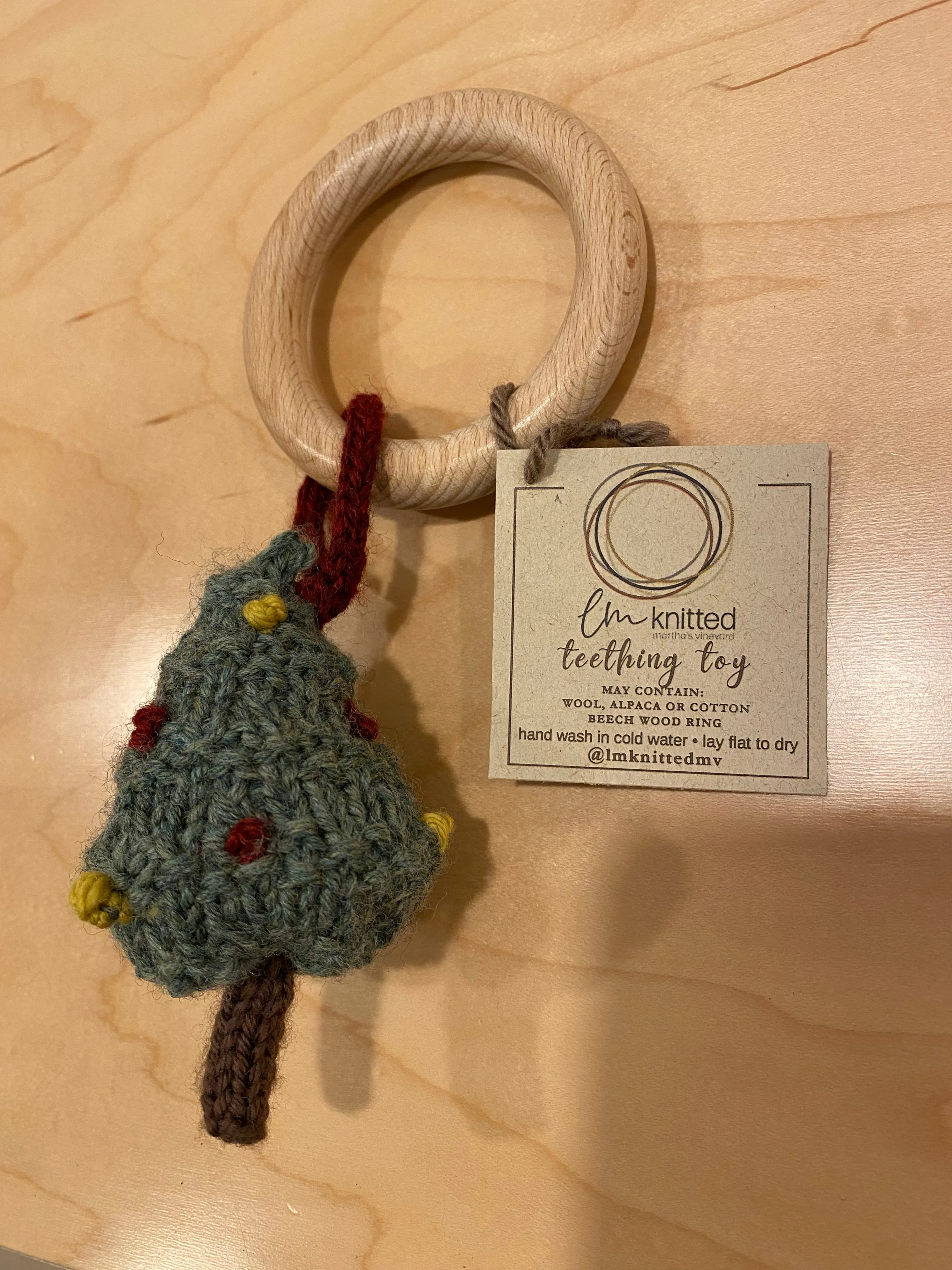 LM Knitted Baby Teether