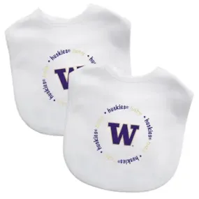 Masterpiece Puzzles University of Washington 2 Pack Baby Bibs