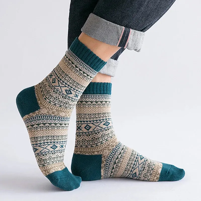Men's Winter Thick Wool Socks - Warm & Durable