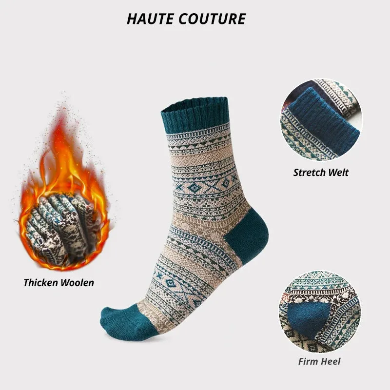 Men's Winter Thick Wool Socks - Warm & Durable
