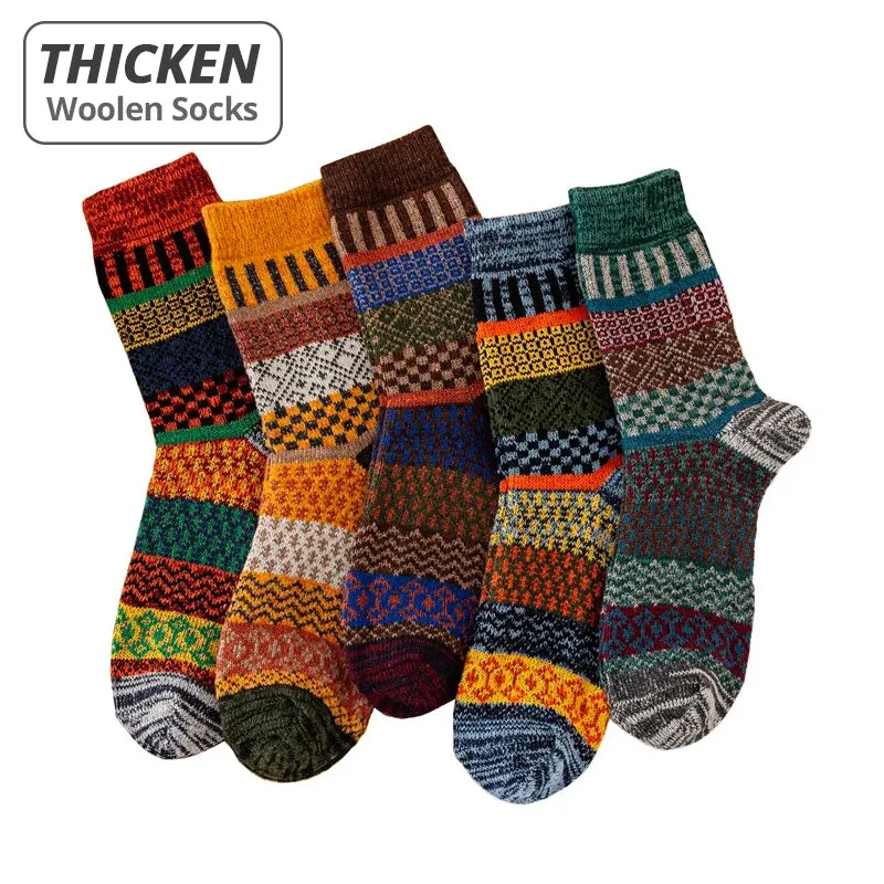 Men's Winter Thick Wool Socks - Warm & Durable