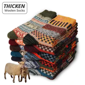 Men's Winter Thick Wool Socks - Warm & Durable