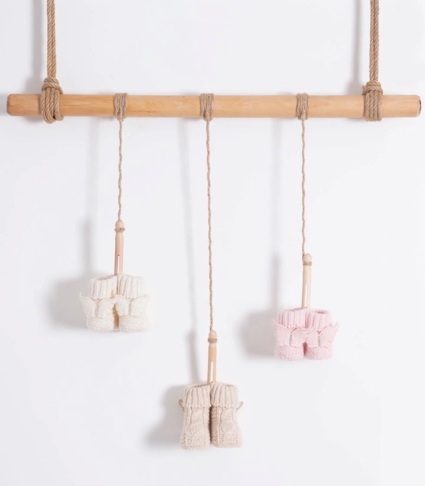 MI LOVES SIGNATURE Knitted Angel Wings BOOTIES(ALL COLOURS)