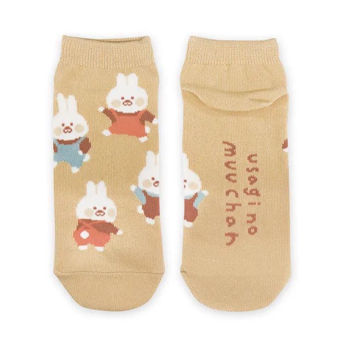 Mind Wave Ankle Socks // Mu-Chan in Overalls