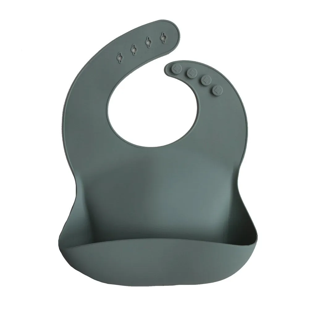 Mushie Bib- Cambridge Blue