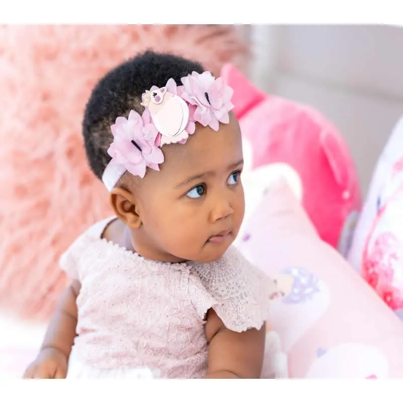 Newborn Baby Headband & Socks Set My-348 Pink Rose - Shop Now For Best Deals