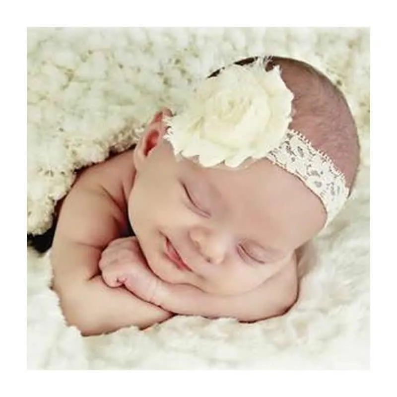 Newborn Baby Headband & Socks Set My-348 Pink Rose - Shop Now For Best Deals