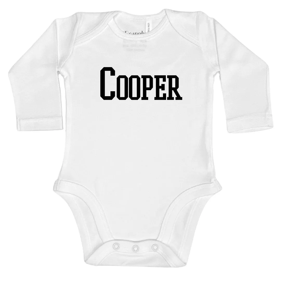 Personalised Bodysuit | Style 4 | 4 Colours