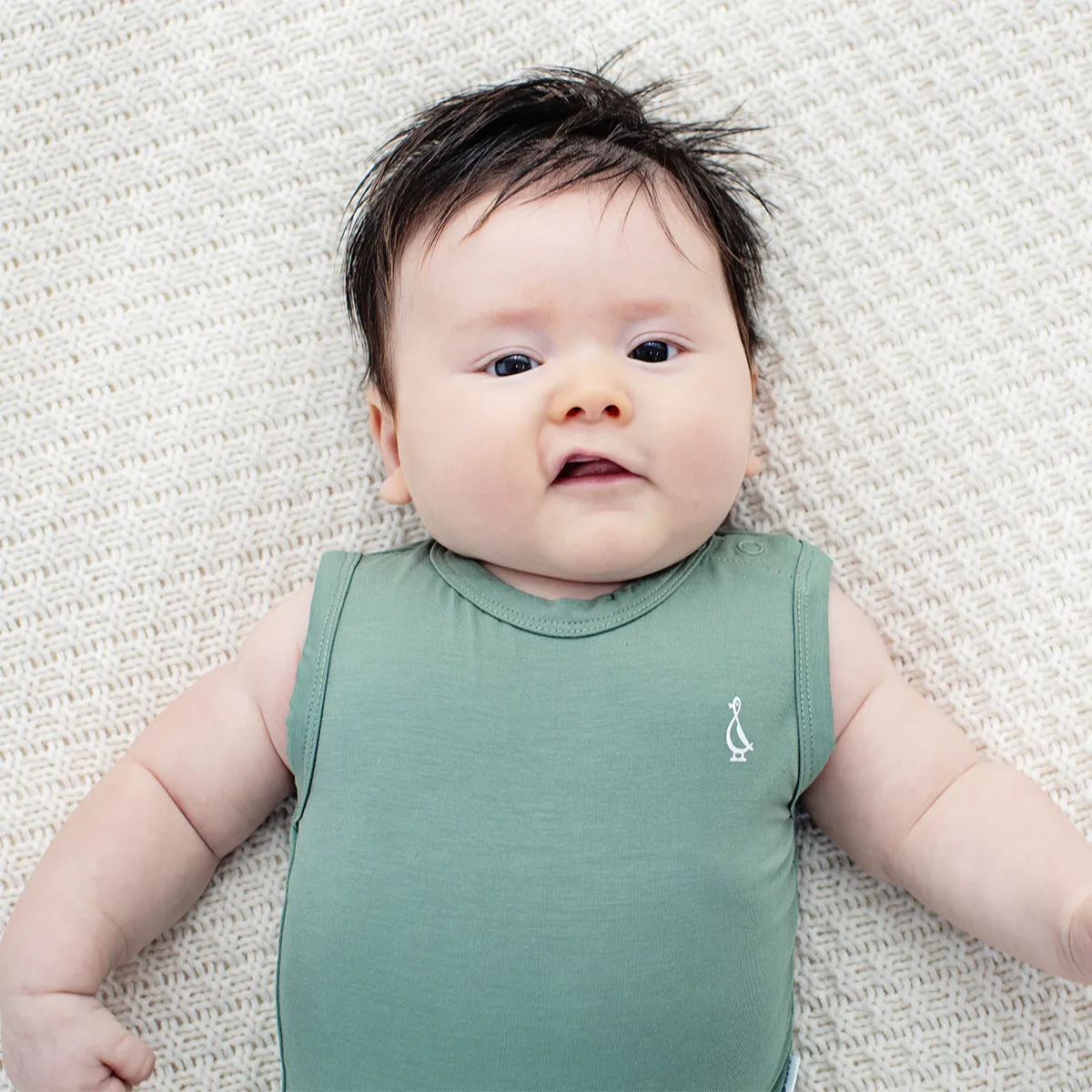 Premium Bamboo Sleeveless Baby Onesie