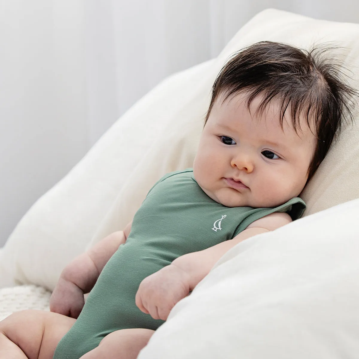 Premium Bamboo Sleeveless Baby Onesie