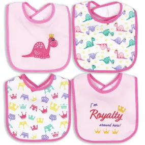 Princess Dino Bib Set