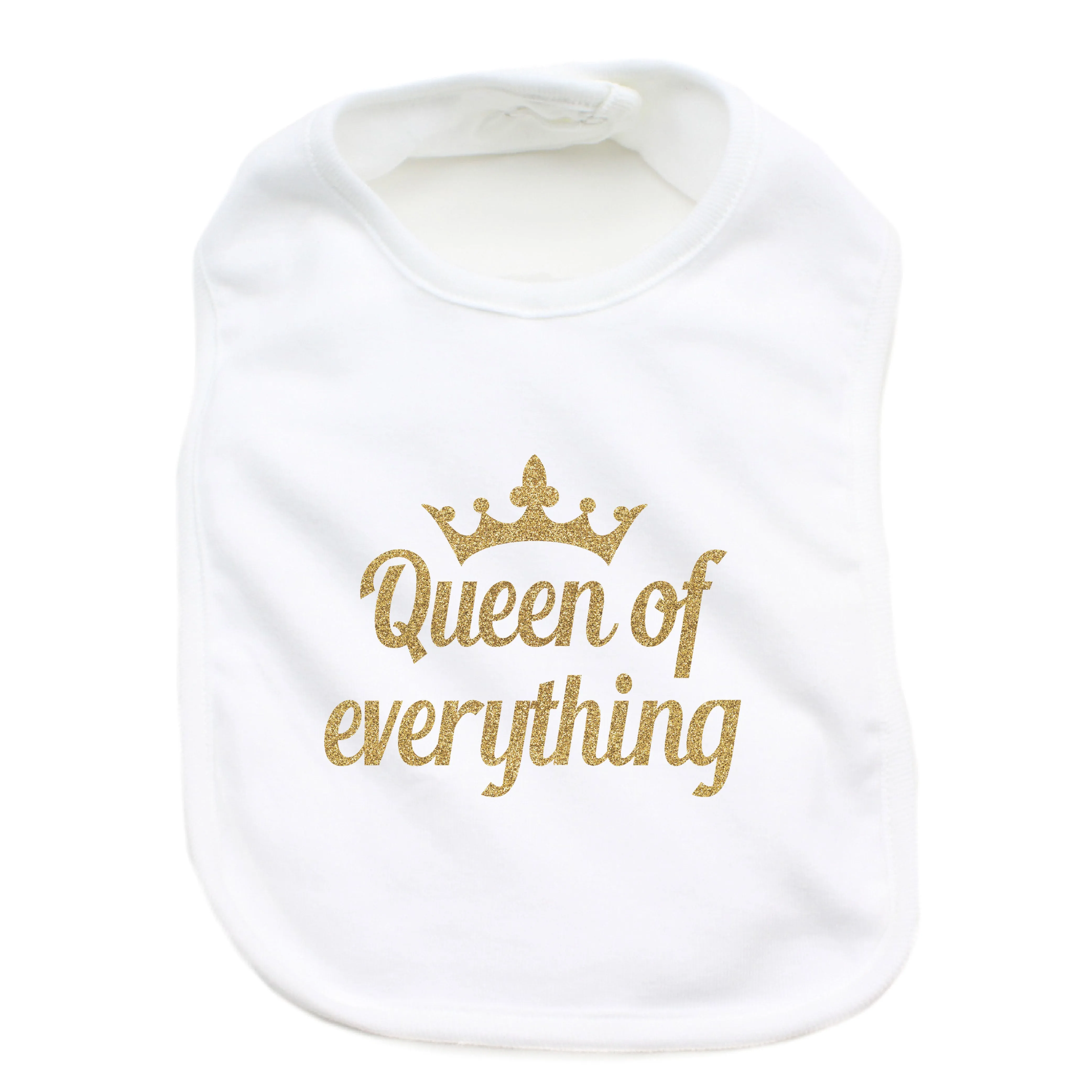 Queen of Everything 100% Cotton Unisex Baby Bib