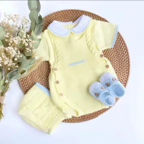 Ranita in Yellow&Blue with Blue Bootie