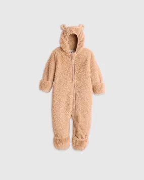 Recycled Sherpa Fleece Baby Bear Bunting