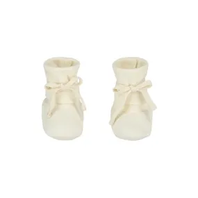 Ribbed Booties in Cream by Gray Label