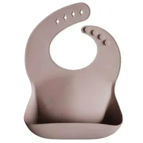 Silicone Bib- Warm Taupe