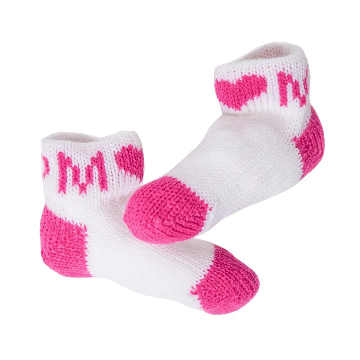 Single Heart & Initial Personalized Booties