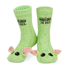 The Mandalorian Fluffy Socks, Baby Yoda Mens Slipper Socks, Warm Knitted Socks