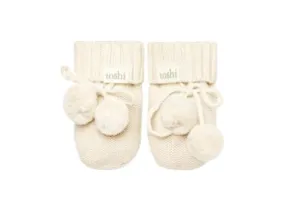 Toshi Organic Marley Booties - Cream