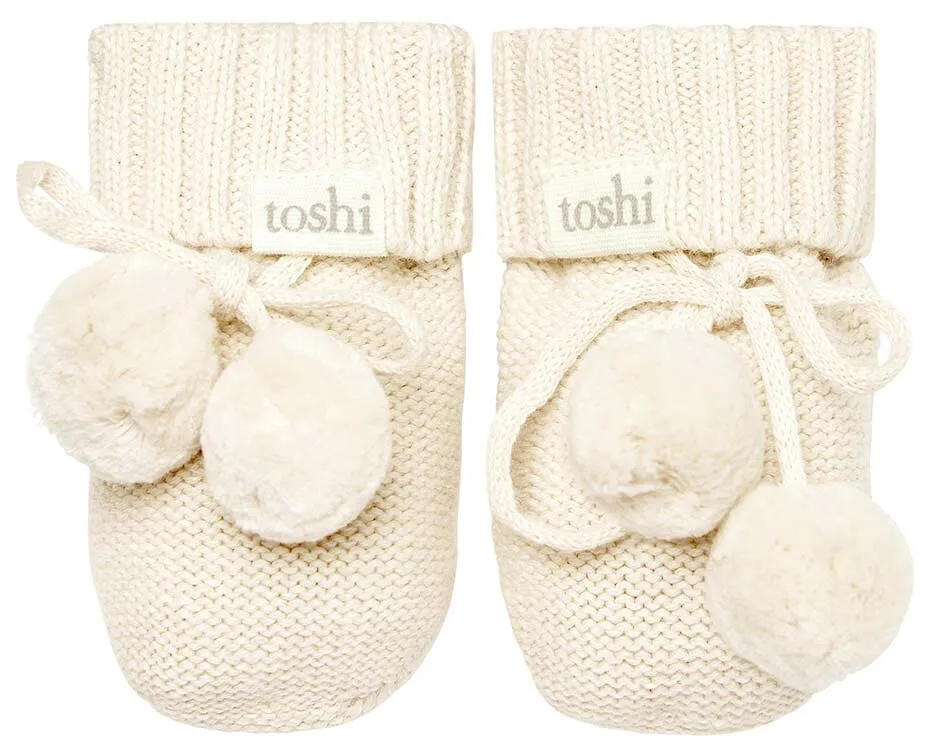 Toshi Organic Marley Booties - Cream