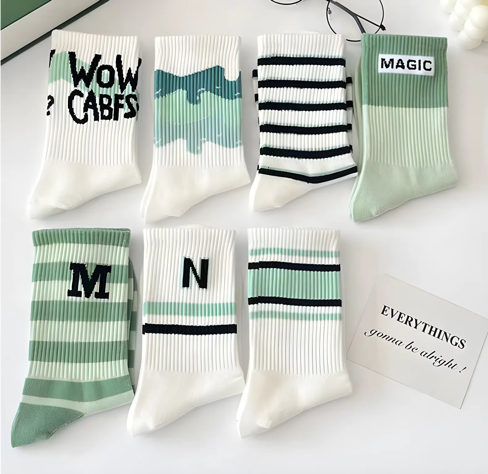 TrendMint Comfortable Women's Warm Crew Socks - 7 Pair
